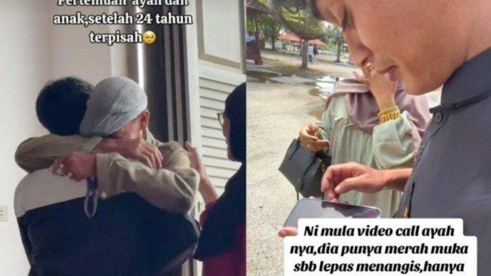 DULU Pisah Masih Anak-Anak Kini Sudah Dewas, Ayah Menangis Ketemu Anaknya Setelah 24 Tahun Berpisah