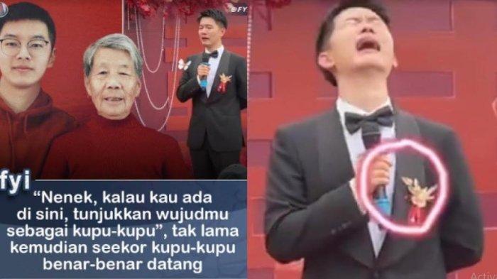 Pengantin Pria Nangis saat Kupu-kupu Datang di Pernikahannya, Teringat Nenek yang Sudah Meninggal