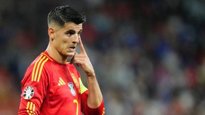ALVARO MORATA - Pemain Timnas Spanyol Alvaro Morata  