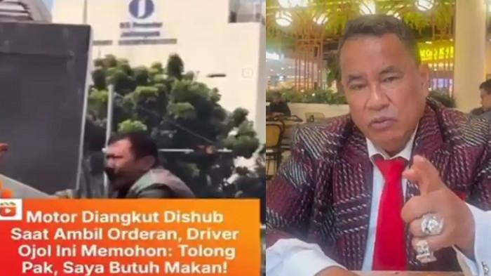 Motor Diangkut Dishub Saat Ambil Orderan, Driver Ojol Nangis Memohon, Hotman Paris Turun Tangan