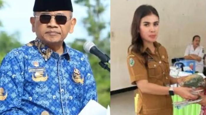 DICATUT - Kolase foto Bupati Simalungun dan Julita Damanik.