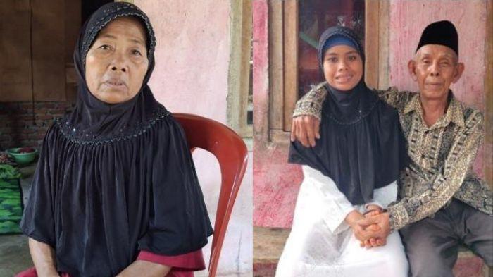 NIKAH BEDA 46 TAHUN - Kolase foto pernikahan viral di Bengkulu Tengah yang terpaut usia 46 tahun kini orang tua mereka angkat bicara atau buka suara, Senin (4/8/2025).