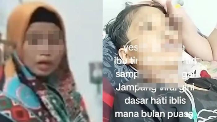 ANAK DISIKSA IBU TIRI - Ibu Tiri (KIRI). Anak disiksa ibu tiri (KANAN). Ucapan Ibu Tiri Usai Siksa Anak di Sukabumi (TikTok)