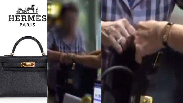 OGAH Bayar Pajak Rp26 Juta, Pria Robek Tas Hermes di Depan Bea Cukai Soetta: Ini Palsu,Sumpah!