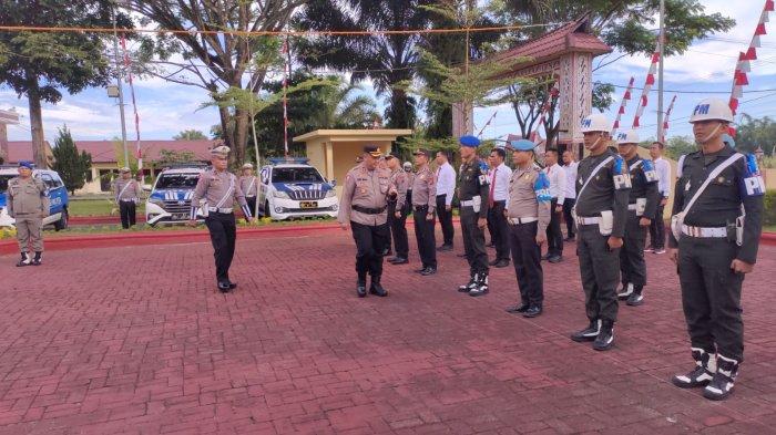Pimpin Apel Ops Patuh Toba 2024, Kapolres Simalungun:Tertib Berlalu Lintas Wujudkan Indonesia Emas