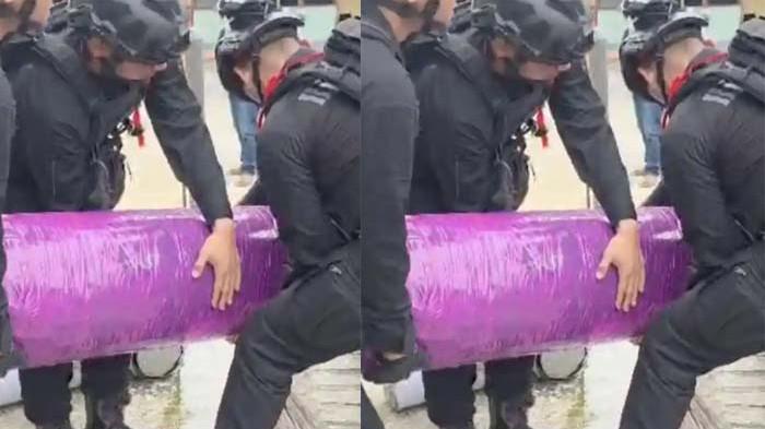 PENAMPAKAN Petasan Raksasa Sepanjang 1,4 Meter Dimusnahkan Tim Gegana, Punya Siapa?