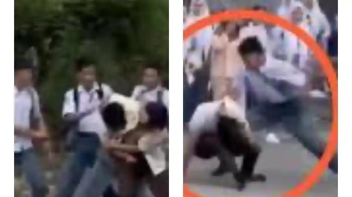 PENGEROYOKAN: dua satpam SMK Negeri 1 Polewali menjadi korban pengeroyokan oleh sejumlah siswa.