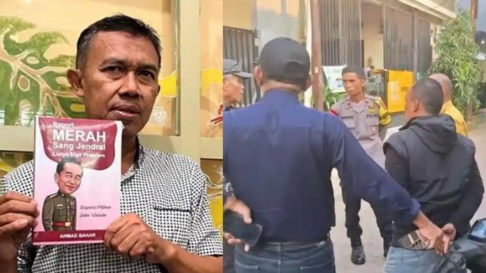 DIGERUDUK - Penulis Ahmad Bahar saat memperlihatkan buku karya terbarunya, Jumat (30/1/2026) Ahmad Bahar, penulis buku jadi sorotan usai rumahnya digeruduk oleh belasan orang yang mengaku anggota ormas GRIB Jaya pada Minggu (17/5/2026) (Tribun Jogja/Miftahul Huda)