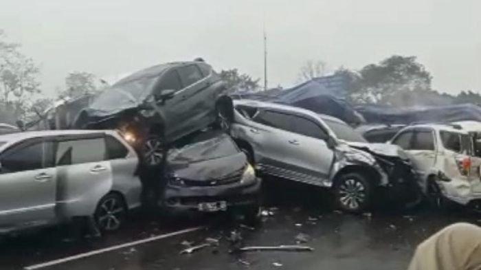 Selain Rem Diduga Blong, Sopir Truk Biang Kerok Tabrakan Beruntun Tol Cipularang: Turunan Gigi 4