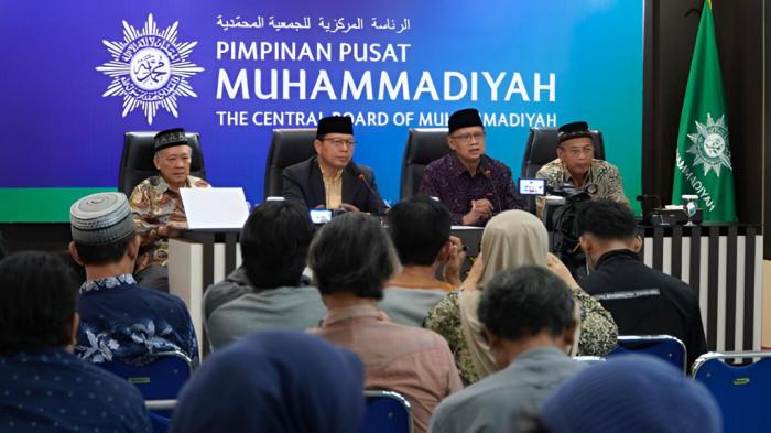 PENETAPAN PUASA- Pimpinan Pusat (PP) Muhammadiyah saat menggelar konfrensi pers terkait penetapan awal Ramadhan.