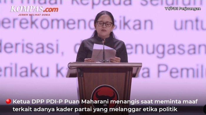 PUAN Nangis Minta Maaf Gara-gara Ada Kader PDIP tak Beretika dan Langgar Konstitusi, Sindir Jokowi?