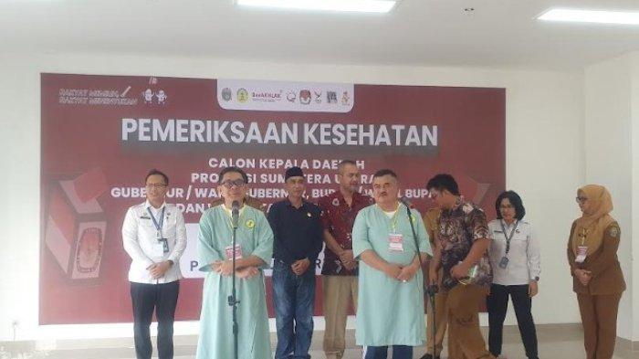 Dua Pasangan Bacalon Kepala Daerah Kabupaten Karo Jalani Tes Kesehatan di Hari Terakhir