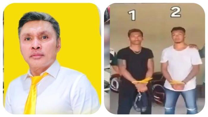 PELAKU PENIKAMAN NUS KEI - Ketua DPD Partai Golkar Kabupaten Maluku Tenggara, Agrapinus Rumatora alias Nus Kei, meninggal dunia setelah menjadi korban penikaman di Bandara Karel Sadsuitubun, Langgur, Minggu (19/4/2026) // Nus Kei semasa hidup. Beredar tampang 2 pria diduga pelaku penikaman Nus Kei di Bandara Karel Sadsuitubun Langgur, kini keduanya masih menjalani pemeriksaan intensif. (HO/IST/Tangkap layar instagram @golkar_maluku_tenggara/IST)