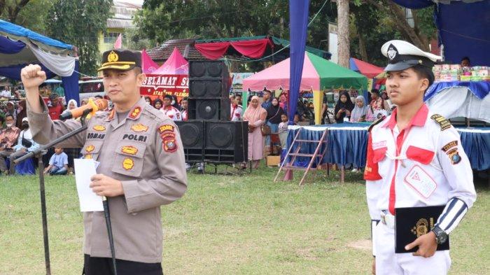 Kapolres Asahan Pimpin Pembukaan Perkemahan, dan Pelantikan PKS