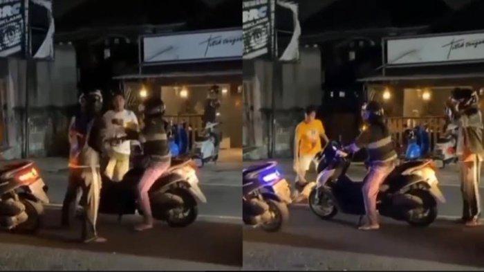 Pemabuk Bikin Onar di Lampu Merah, Dapat Bogem Dapat Pengendara yang Kesal hingga Terjatuh