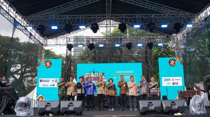 Pembukaan Jelajah Kuliner Nusantara 2025 di Lapangan Benteng Medan.