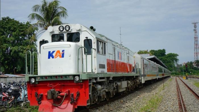 KERETA API - Penampakan Kereta Api Srilelawangsa.