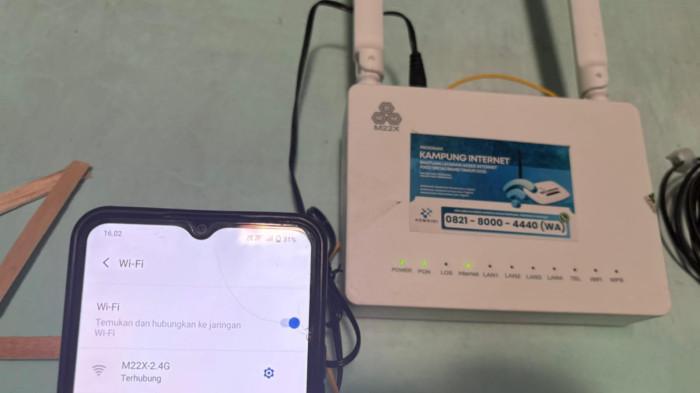 Penampakan  Wifi  dari Kemkomdigi di rumah Dea