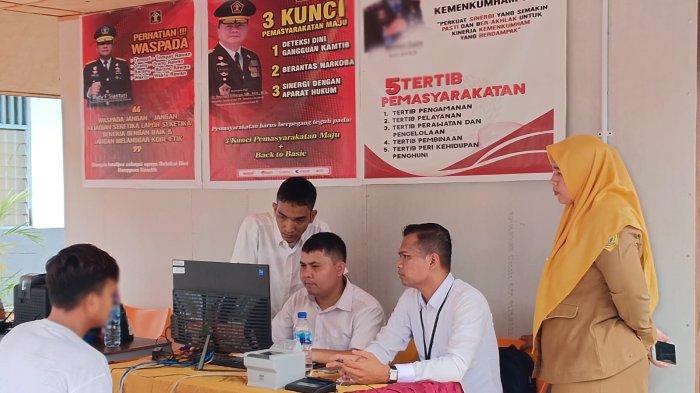 Puluhan Warga Binaan Lapas Labuhanbilik Rekam KTP Elektronik, Berikut Tujuannya
