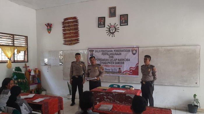 Selamatkan Pelajar dari Bahaya Narkoba, Polres Samosir Sosialiasi ke Sekloah-sekolah