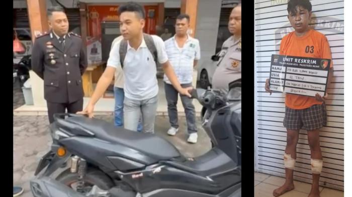 Rivaldo Sagala, Korban Begal Medan Area: Terima Kasih Pak Kapolsek, Motor Ini Jalan Hidup Saya