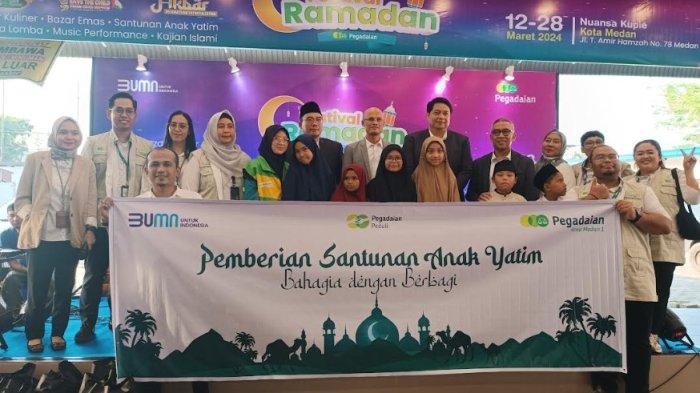 Kemeriahan Festival Ramadan Pegadaian, Ada Berbagai Lomba dan Santunan 1000 Anak Yatim Piatu