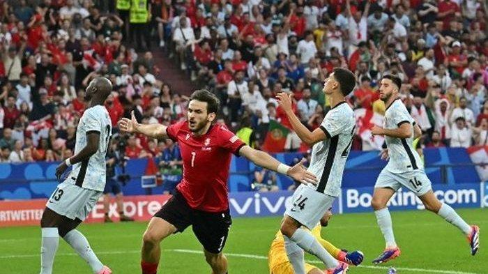 KEJUTAN Euro 2024, Georgia Bungkam Portugal, Ronaldo Hadapi Kenangan Buruk 16 Besar