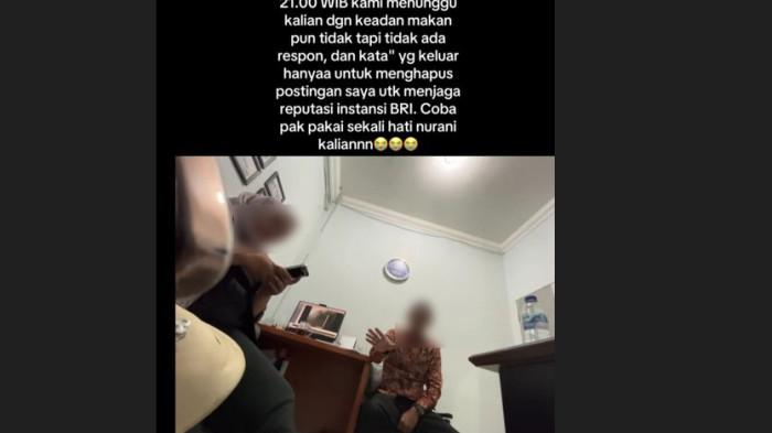 SALDO NASABAH RAIB - Pihak pegawai bank BRI KCP Laubaleng, Kabupaten Karo, berdiskusi dengan korban nasabah yang mengalami kehilangan saldo ratusan juta, Selasa (11/11/2025) kemarin. Dalam video tersebut, korban menyayangkan sikap bank yang justru malah lebih mementingkan kasus ini tidak viral. (TRIBUN MEDAN/screenshot tiktok @ownerribunacollection) .