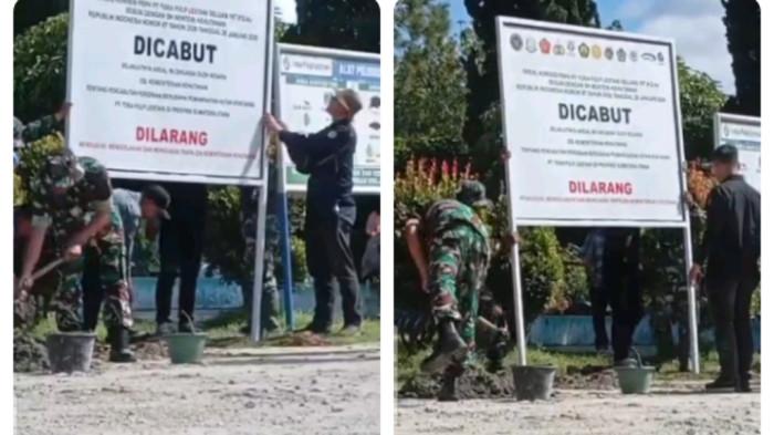 Plang Izin TPL Dicabut PKH