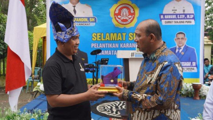 Pelantikan Karang Taruna Tanjungpura, Syah Afandin Harap Bantu Program-program di Pemerintahan