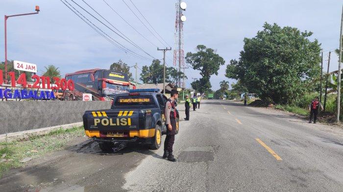 Antisipasi Kemacetan Libur Pekan, Sat Lantas Polres Simalungun Amankan Jalur Wisata