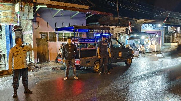 Dukung Pelaksanaan PON XXI yang Kondusif, Polres Tanjungbalai Laksanakan Blue Light Patrol