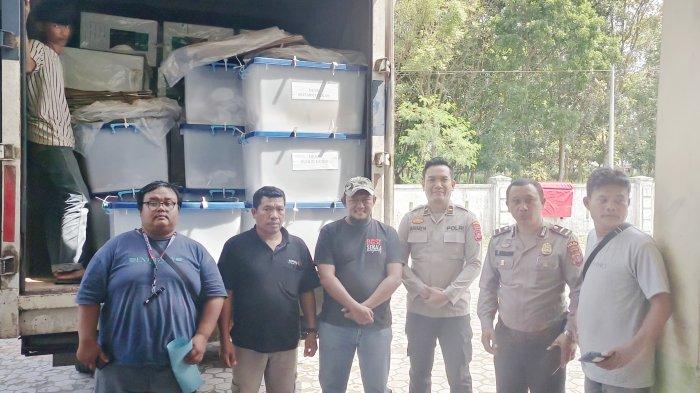 Sinergitas Polsek Kotarih dan Koramil Sukses Amankan Pemilu, Kawal Pengembalian Logistik dengan Baik