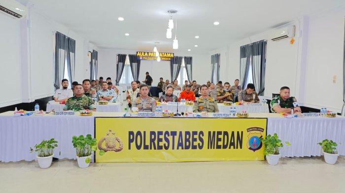 Polrestabes Medan Gelar Zoom Meeting Rakor Lintas Sektoral