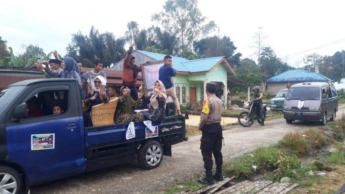 Jaga Situasi Aman Kondusif, Polsek Sidikalang Amankan Kampaye Calon Kades