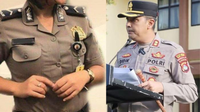 Ilustrasi polwan dan mantan Kapolres Bima Kota, AKBP Didik Kuncoro. Seorang polwan di Polres Tangaerang Selatan, Aipda Dianita diperiksa intensif Bareskrim Polri karena dititipi koper berisi narkoba oleh AKBP Didik.