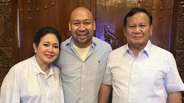 Prabowo Subianto dan Titiek Soeharto bersama anaknya