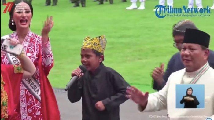 Cerita Prabowo Subianto Berani Jadi Orang Pertama Turun Berjoget Bareng Farel Prayoga di Istana