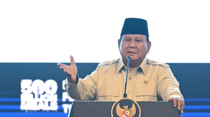 Presiden Prabowo Subianto dalam acara pengumpulan 12 ribu penggerak MBG di Sentul, Bogor, Rabu (3/6/2026). (Dok. Setpres)