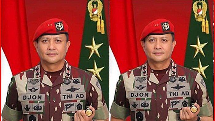 Profil Mayjen TNI Djon Afriandi. Ia lahir di Payakumbuh, Sumatera Barat, pada Juni 1972. (HO)