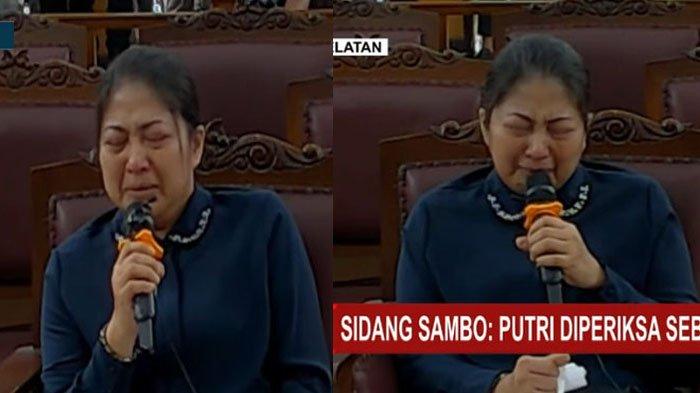 Nangis di Persidangan, Putri Candrawathi Kena Tegur Hakim:Jangan Nangis, Lama-lama Hakim Ikut Nangis