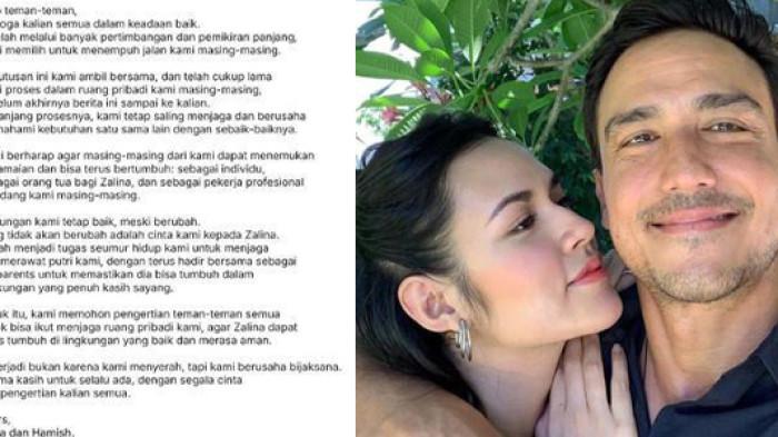 RAISA Buka Suara Usai Gugat Cerai Hamish Daud, Ngaku Prosesnya Sudah Lama dan Sepakat Berpisah