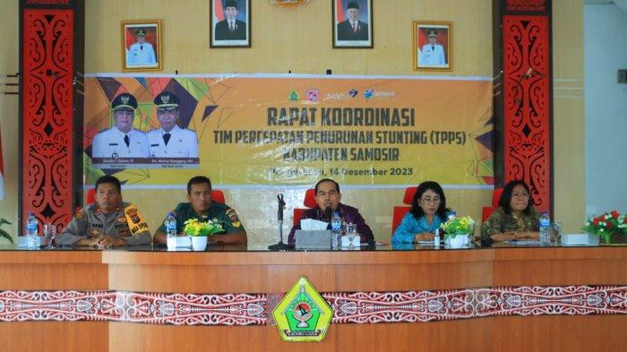 Rakor TPPS Samosir Bahas Tindak Lanjut Percepatan Penurunan Stunting