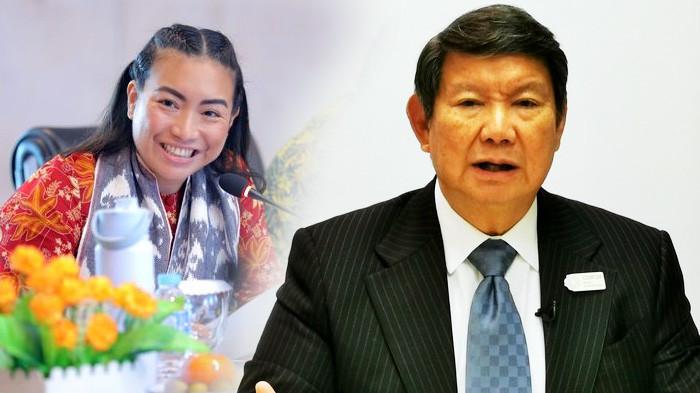 Rahayu Saraswati (kiri) dan sang ayah, Hashim Djojohadikusumo (kanan). (Kolase KOMPAS.com/HERU DAHNUR/Istimewa)