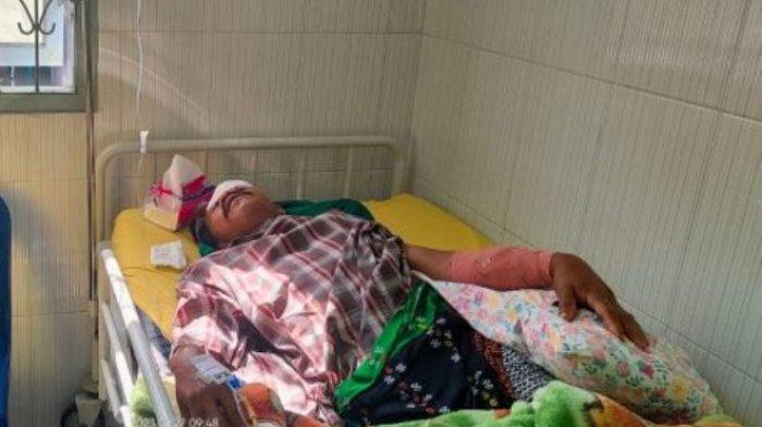 Baru Saja Memesan Tuak, Rajin Manalu Dibacoki Hingga Tangan Nyaris Putus