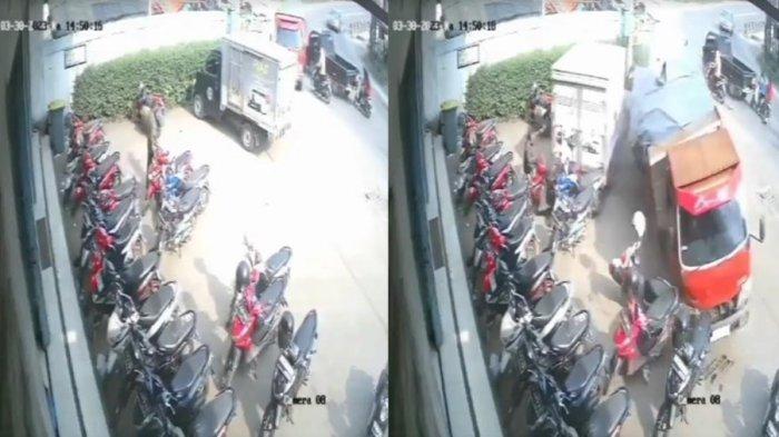 Kehilangan Kendali, Truk Melaju Cepat dan Tabrak Minimarket