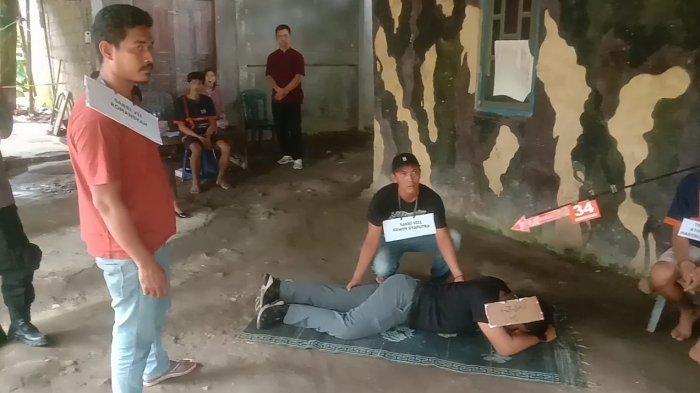 Pembunuhan di Cafe Marupak, Polres Labuhanbatu Gelar Rekonstruksi