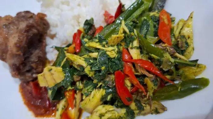 Resep Gulai Kering Daun Singkong, Menu Sederhana Penambah Selera Makan
