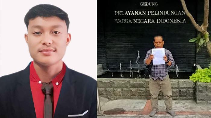 Reza Valentino Simamora (21), Pekerja Migran Indonesia (PMI) asal Medan, Sumatera Utara, meninggal dunia di Korea Selatan pada 27 September 2025 akibat kecelakaan kerja di kapal penangkap ikan Garamho. Jenazahnya dipulangkan ke Medan pada 3 Oktober 2025. Ayah Reza (kanan), Saud Simamora, hingga saat ini masih berjuang untuk mendapatkan hak-hak anaknya.