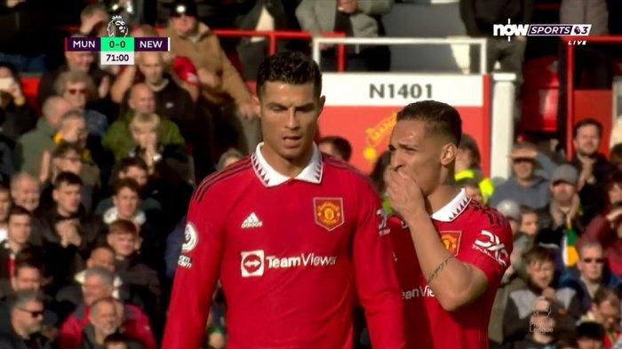 LIGA INGGRIS - Ronaldo Kesal Diganti di Laga Man United Vs Newcastle, Ten Hag Punya Alasannya